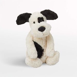 Jellycat Cream and Black Stuffed Dog